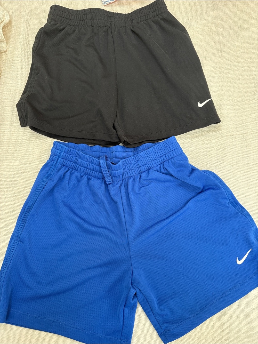 Boys Nike Dri-FIT athletic shorts 2-Pair Blue & Black - size small